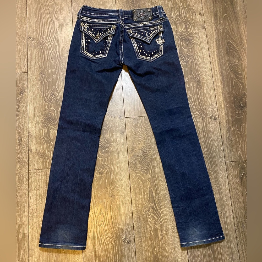 Miss Me Embellished Straight Y2K Jeans Women’s Size 26